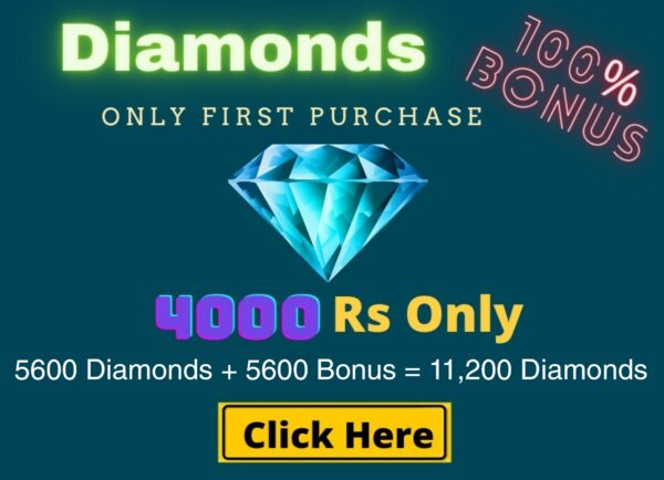 Top Up 5600 Diamonds + 5600 Bonus = 11,200 ????